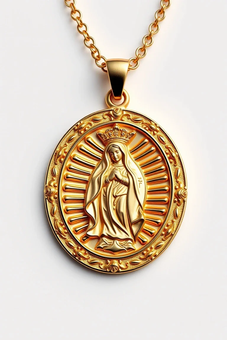 14K Oval Guadalupe