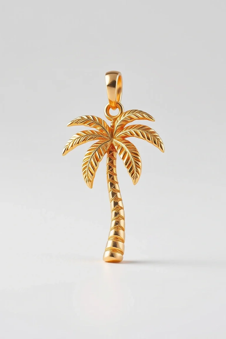 14K Palm Tree Charm