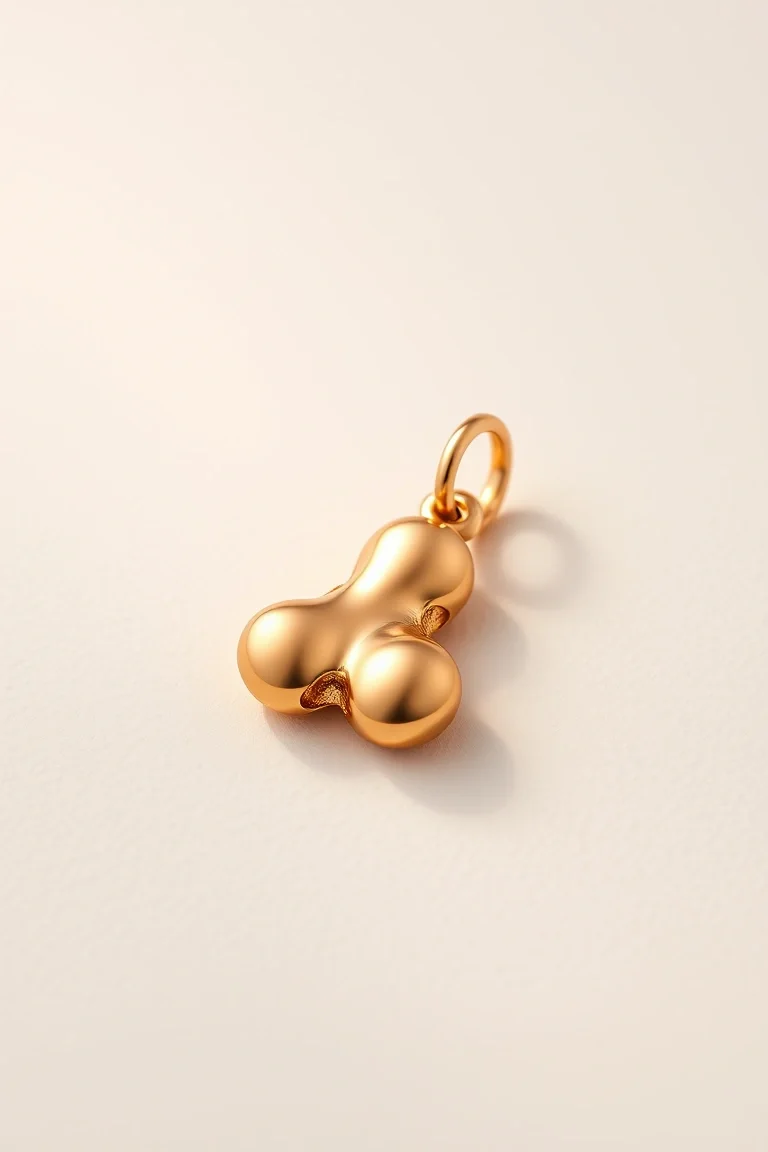 14K Peanut Charm