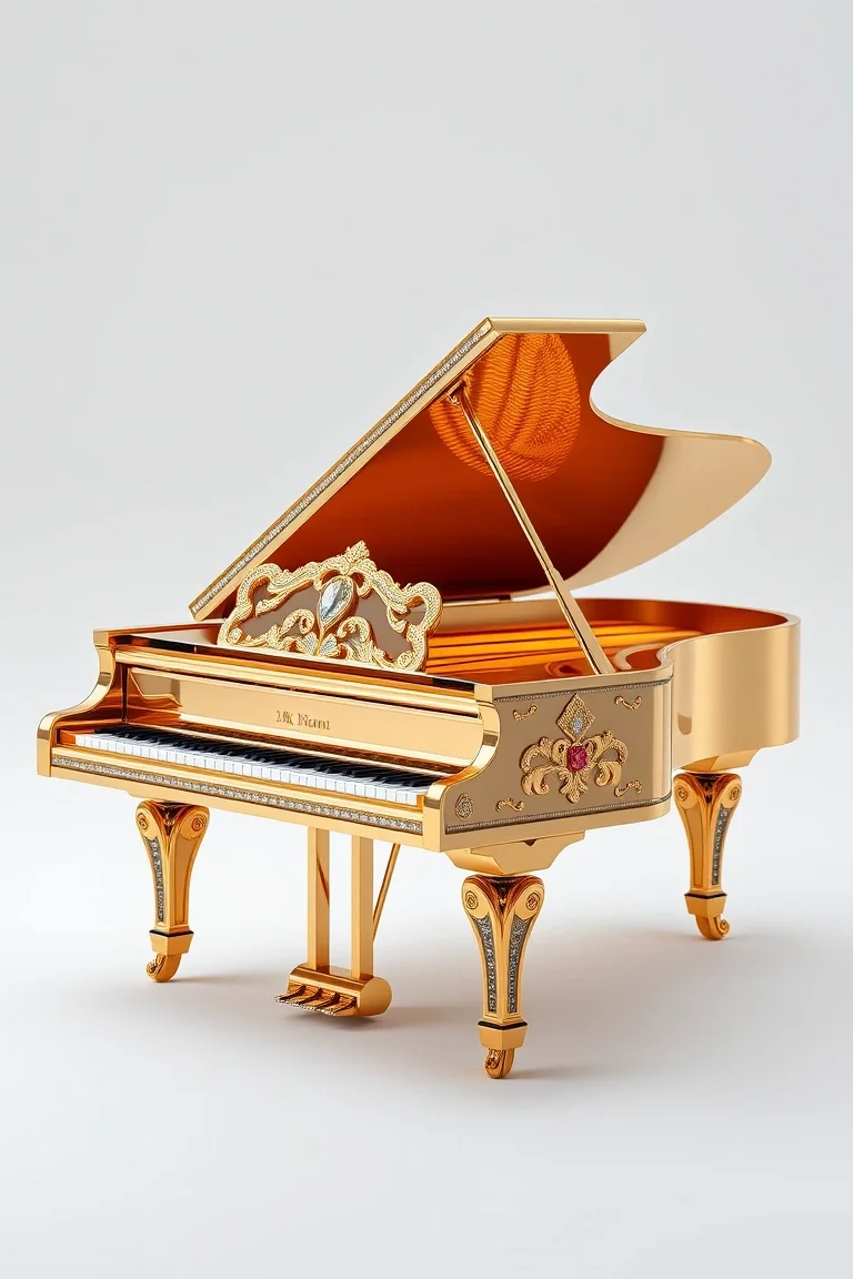 14K Piano Moveable Top Opens