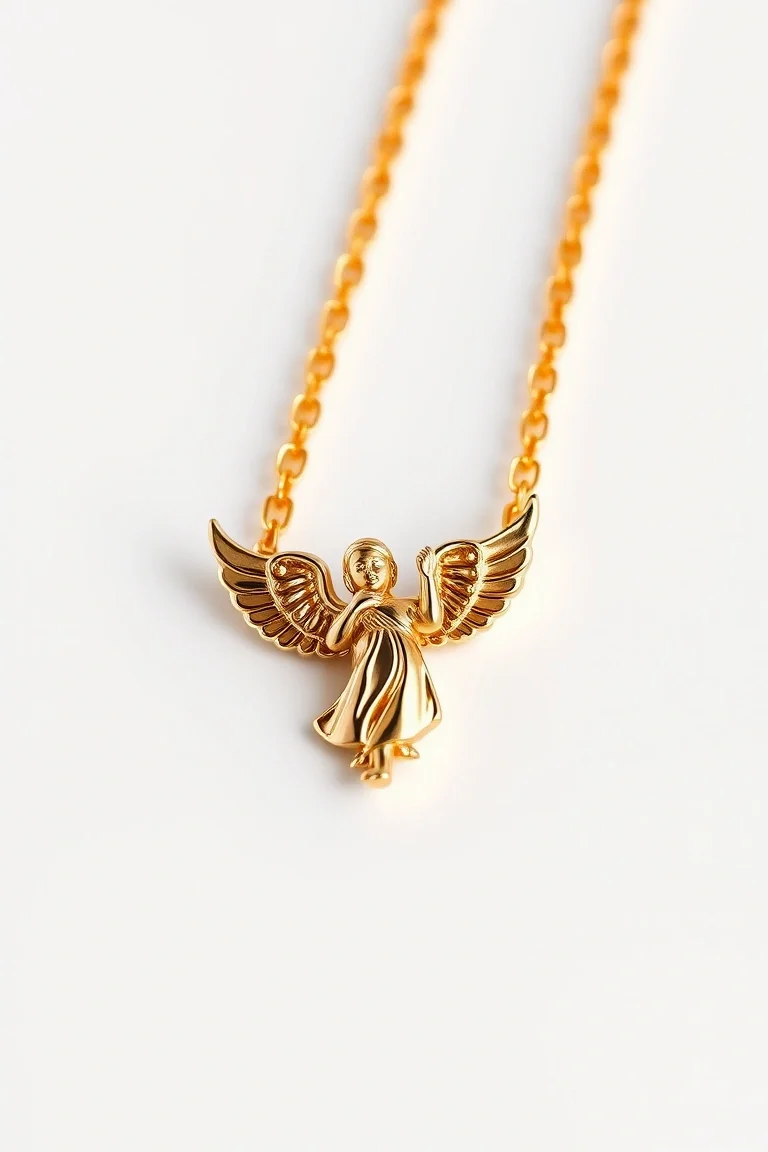 14K Polished Angel Bracelet 7 In.