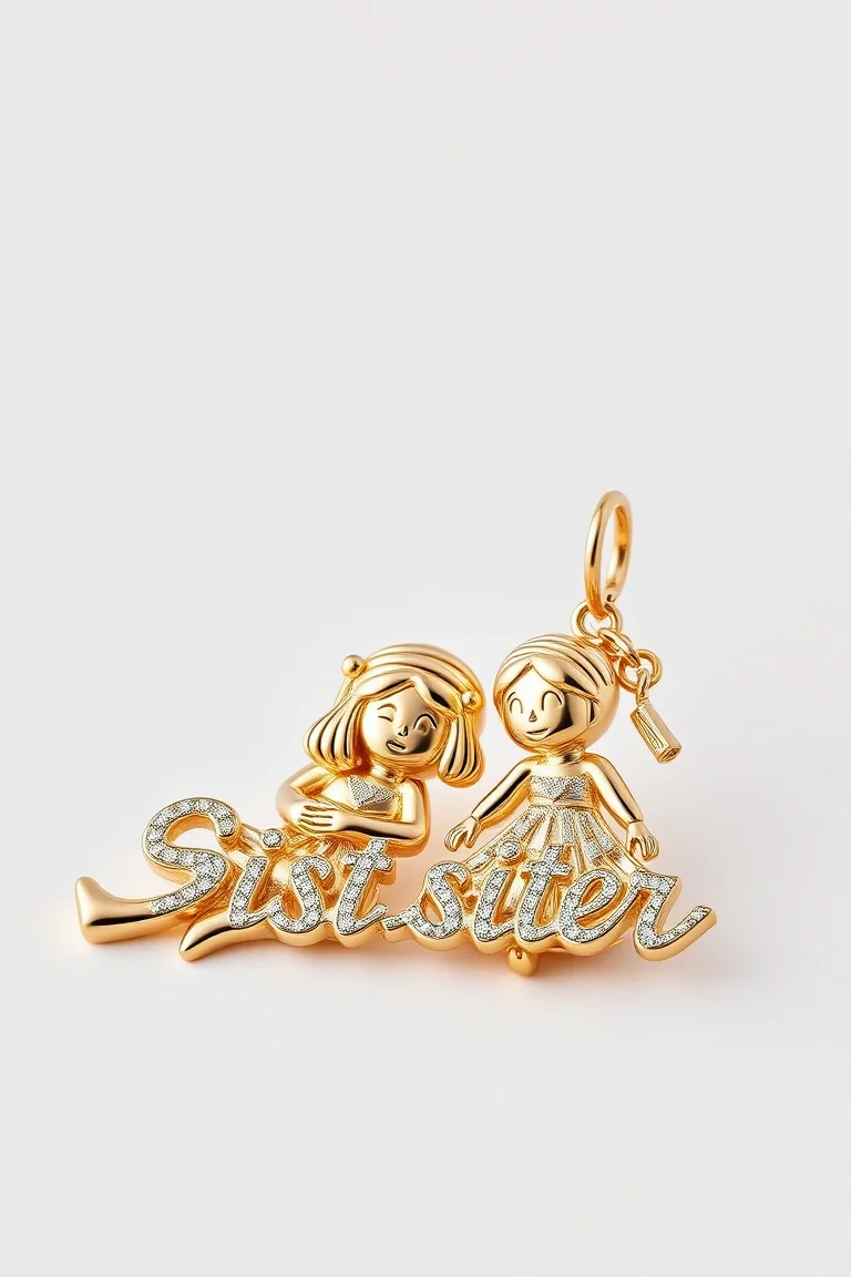 14K Polished Big Sister, Sister, Little Sister