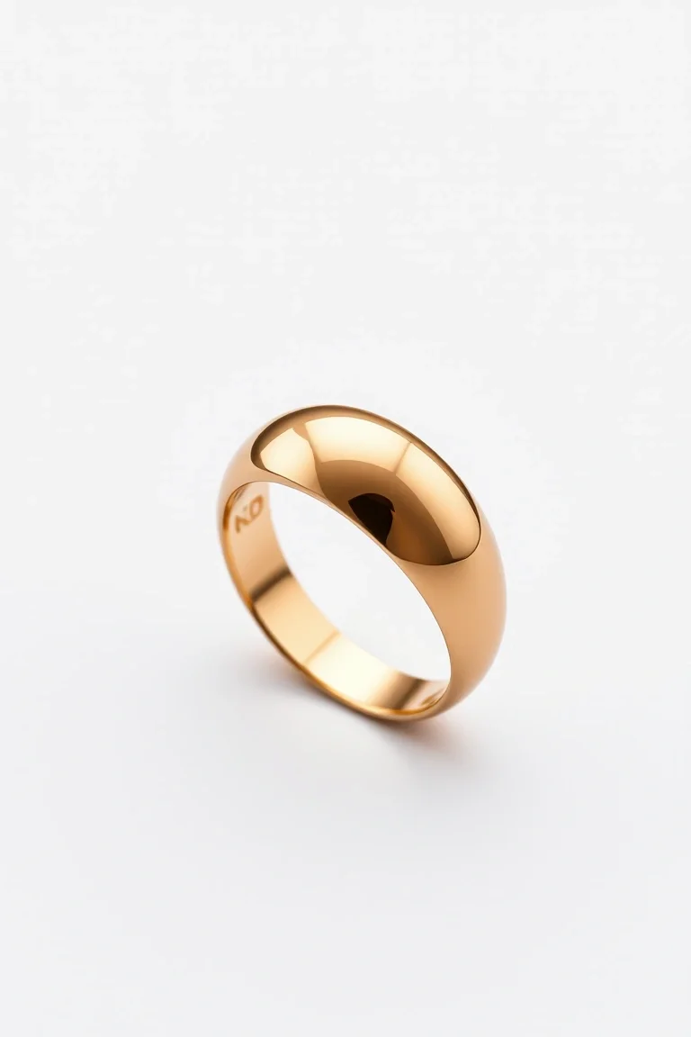 14K Polished Dome Ring
