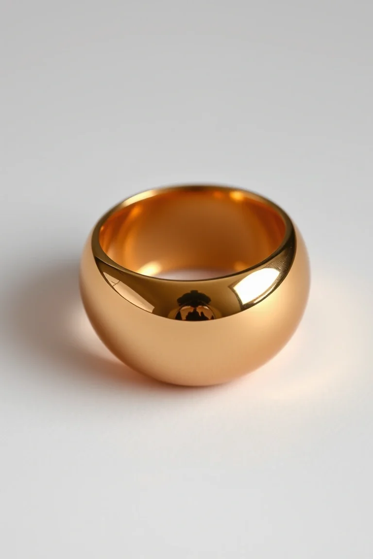 14K Polished Dome Ring