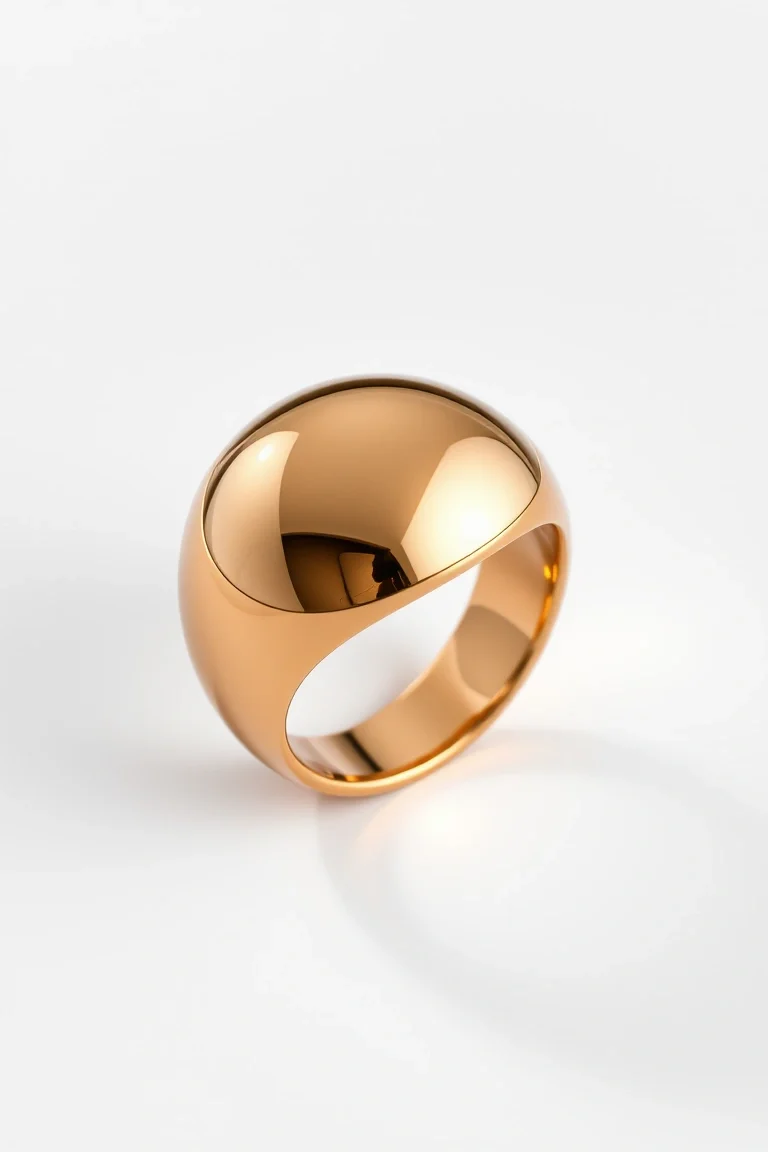 14K Polished Dome Ring