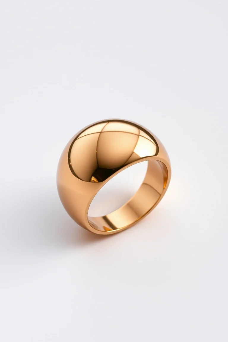 14K Polished Dome Ring