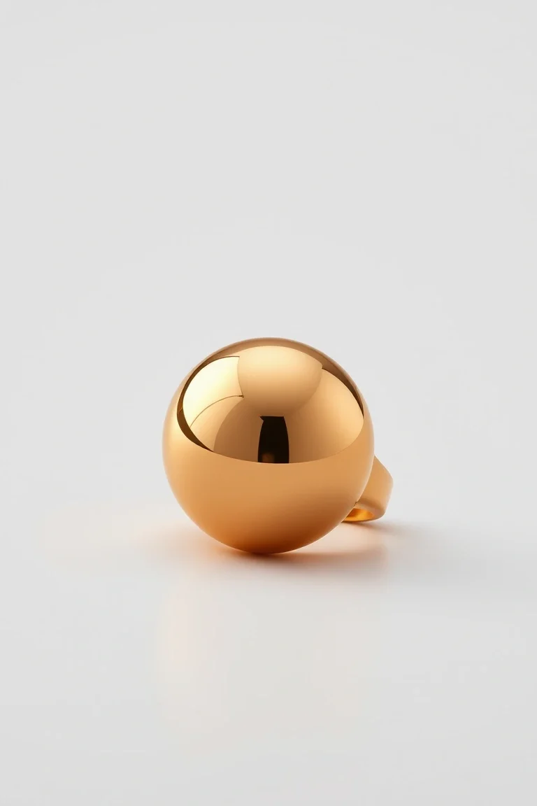 14K Polished Dome Ring