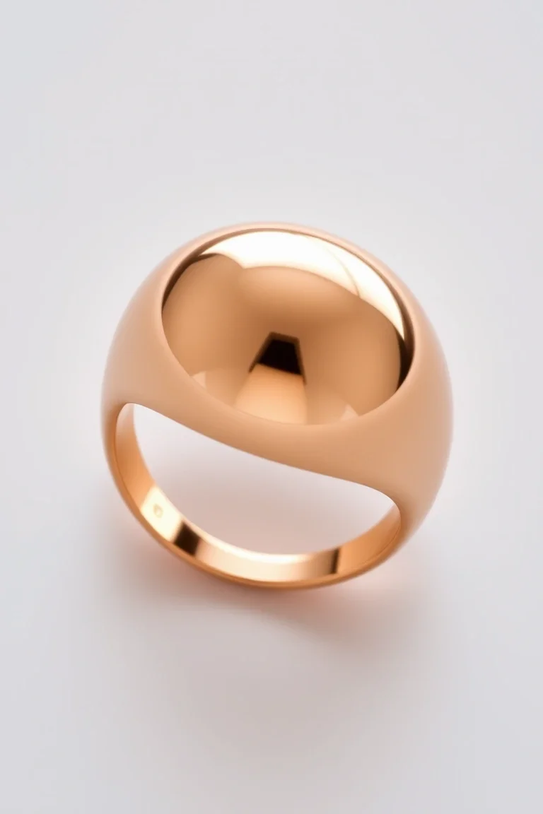 14K Polished Dome Ring