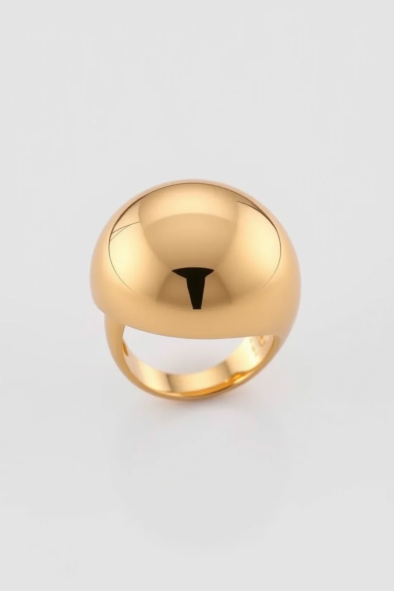 14K Polished Dome Ring