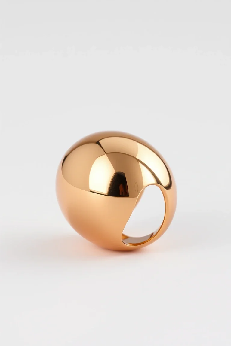14K Polished Dome Ring