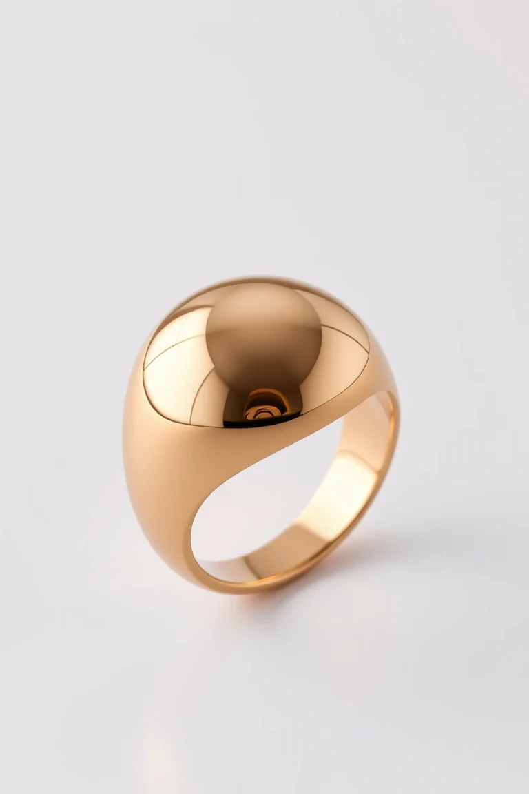 14K Polished Dome Ring