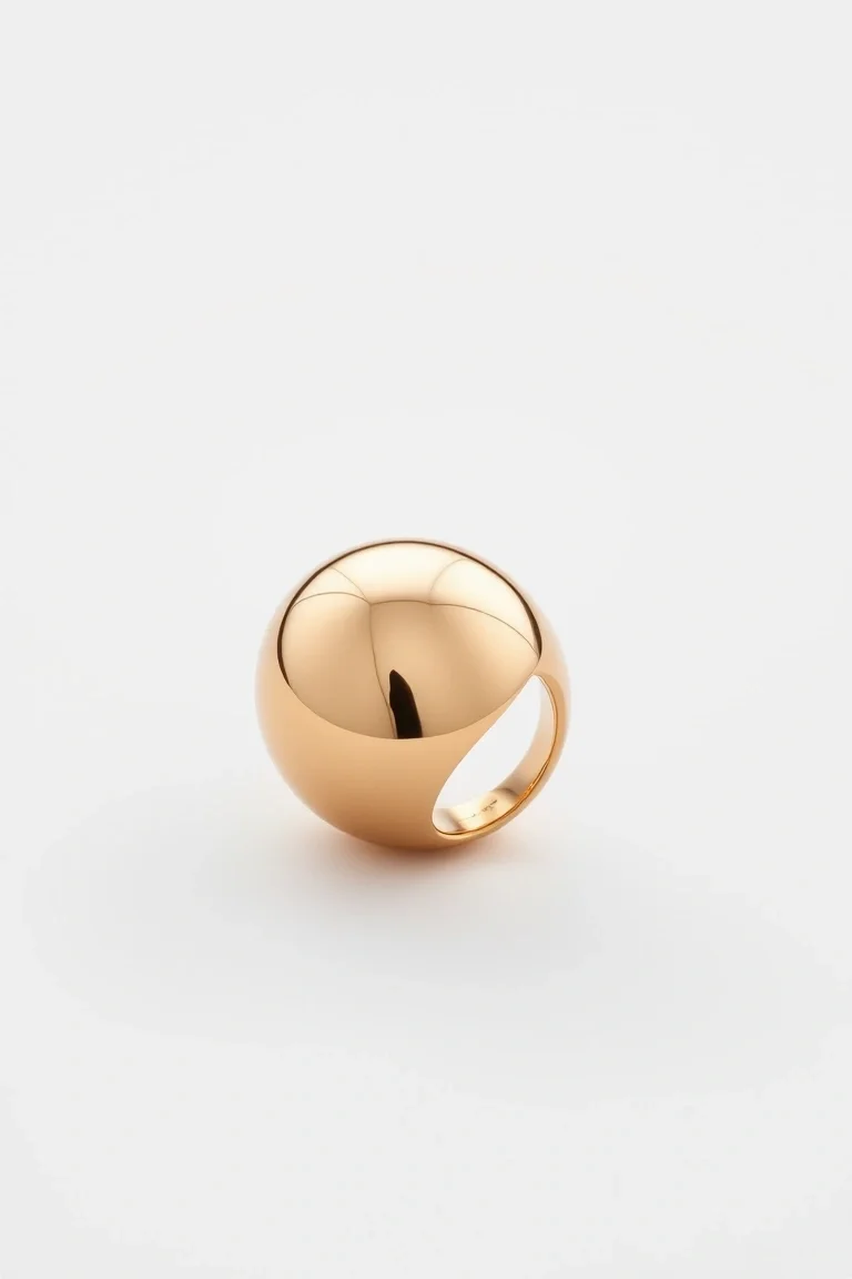 14K Polished Dome Ring