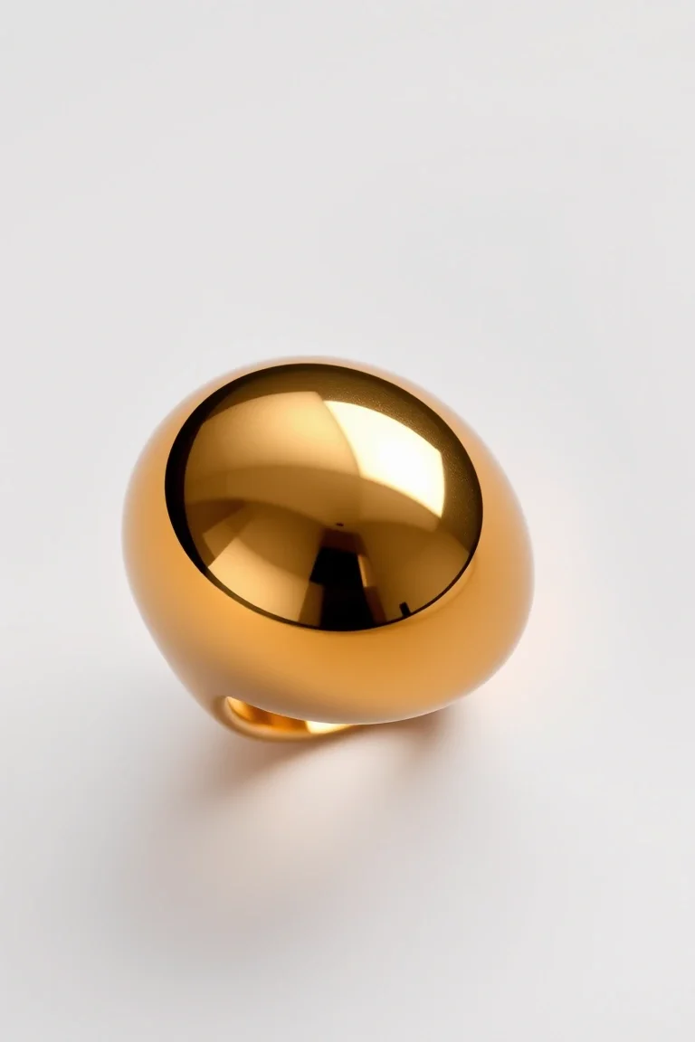 14K Polished Dome Ring