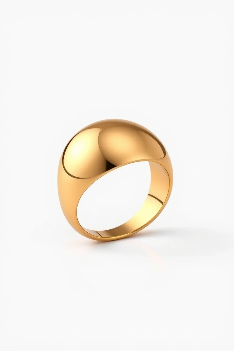 14K Polished Dome Ring