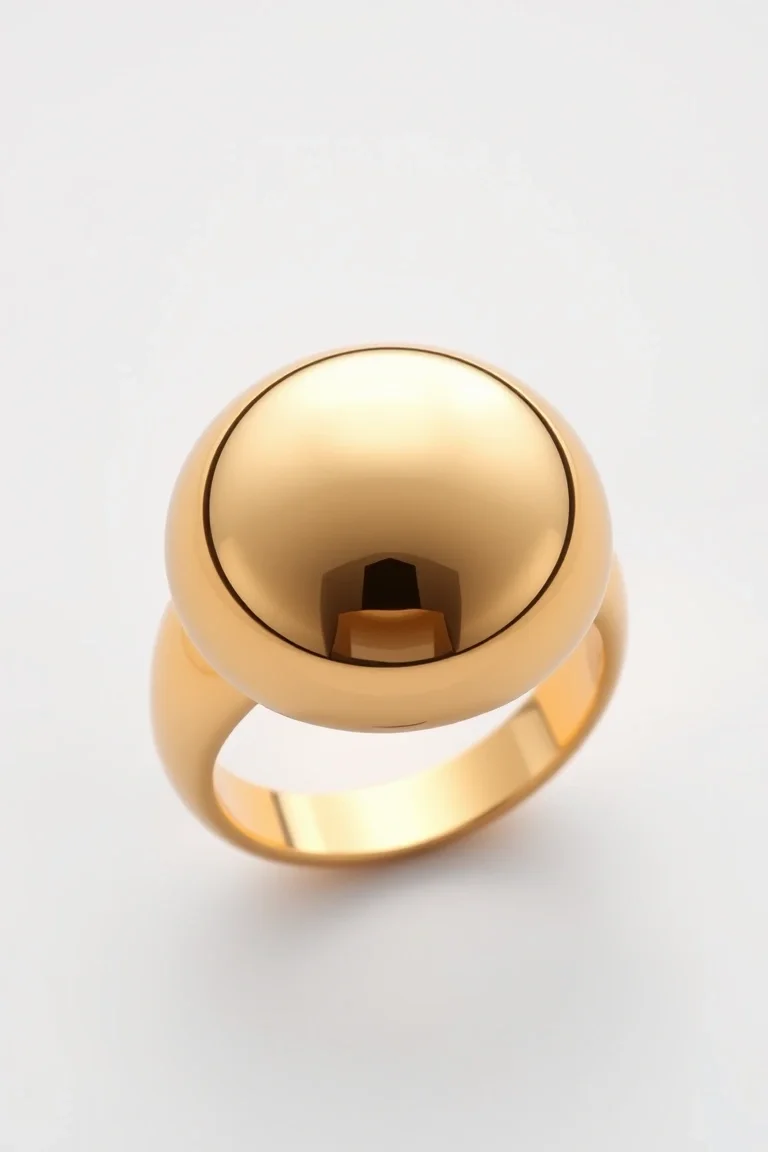 14K Polished Dome Ring