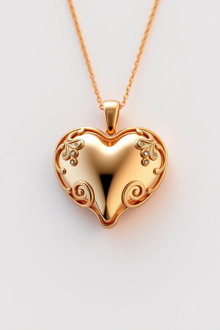 14K Polished Etruscan Heart