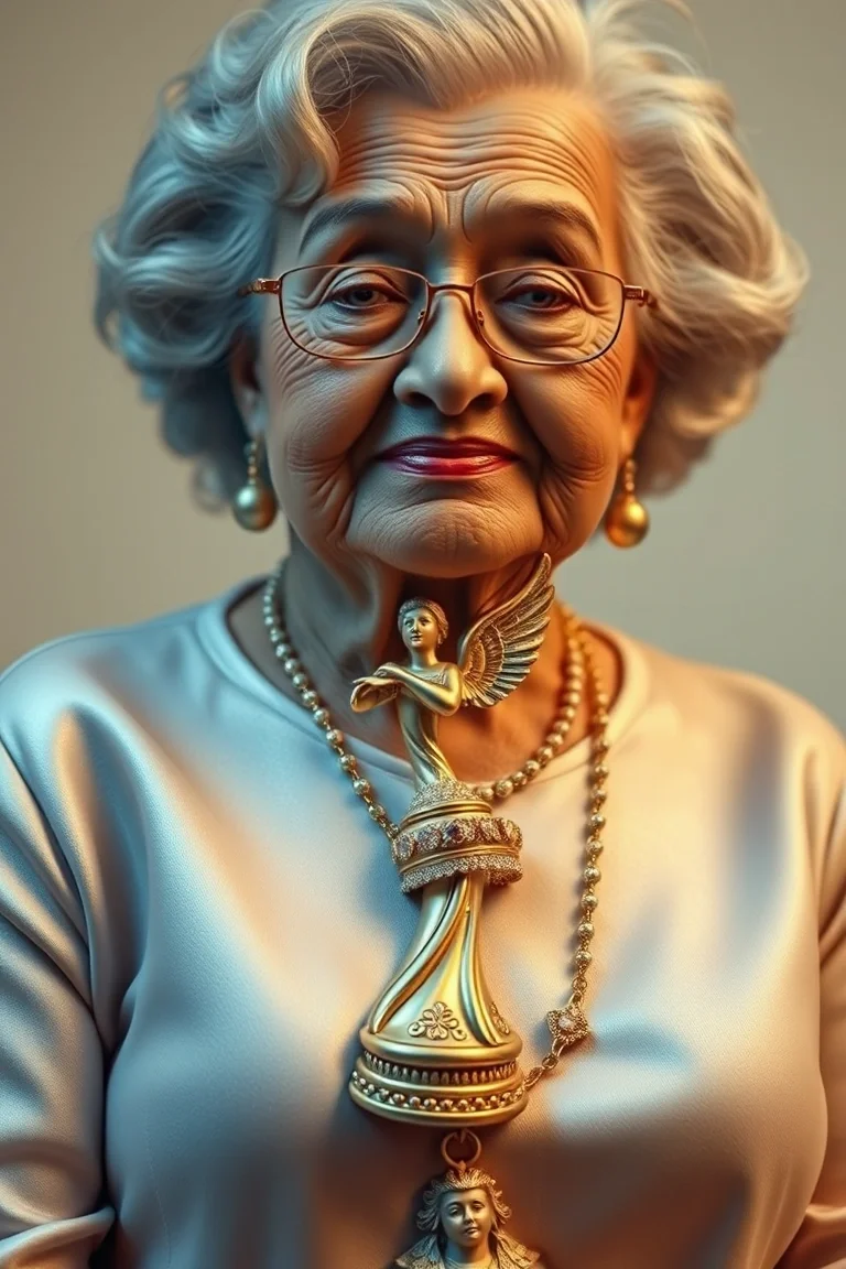 14K Polished Grandma With Angel