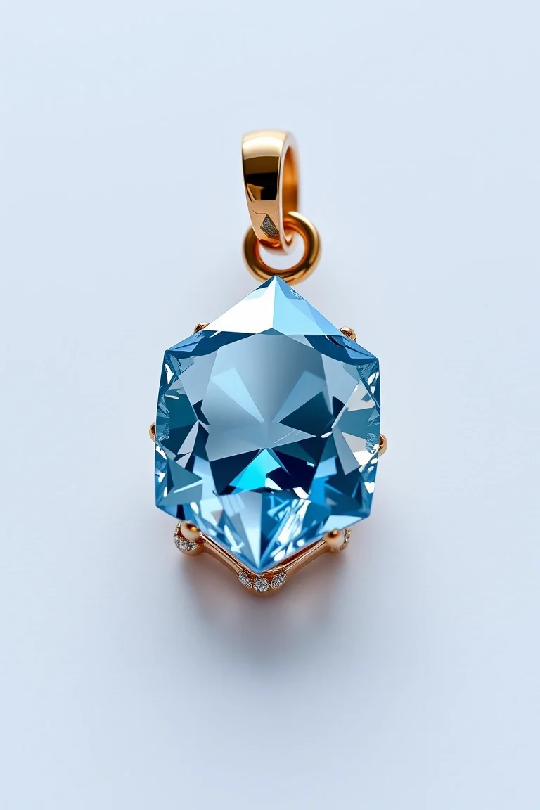 14K Polished ice Badge Charm