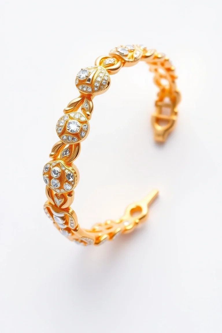 14K Polished Seashore Bracelet 7 In.