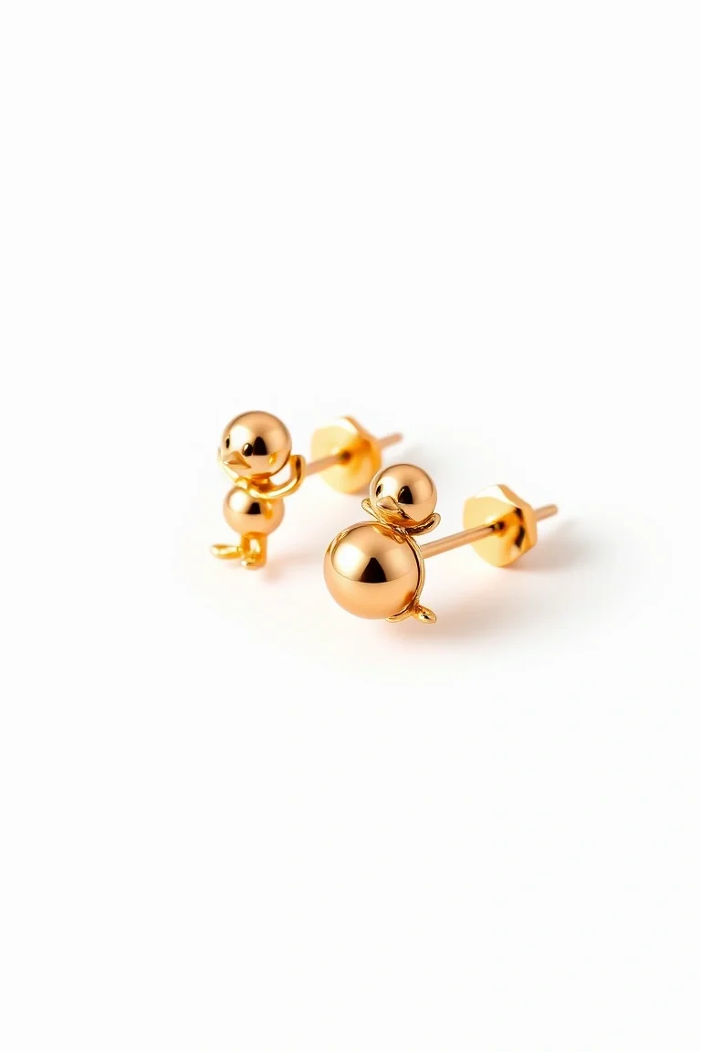 14K Polished Small Tweety With Ball