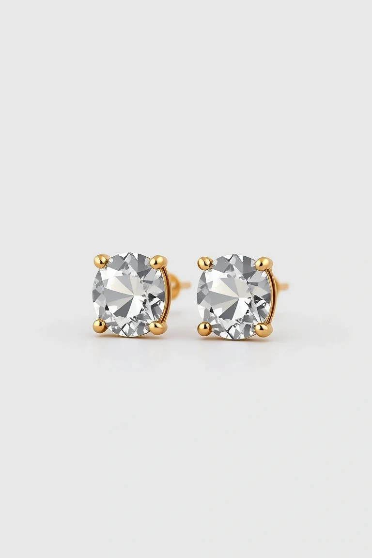 14K Polished Taz Post Earrings