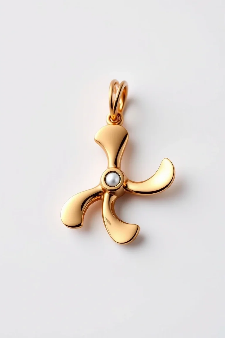 14K Propeller Charm