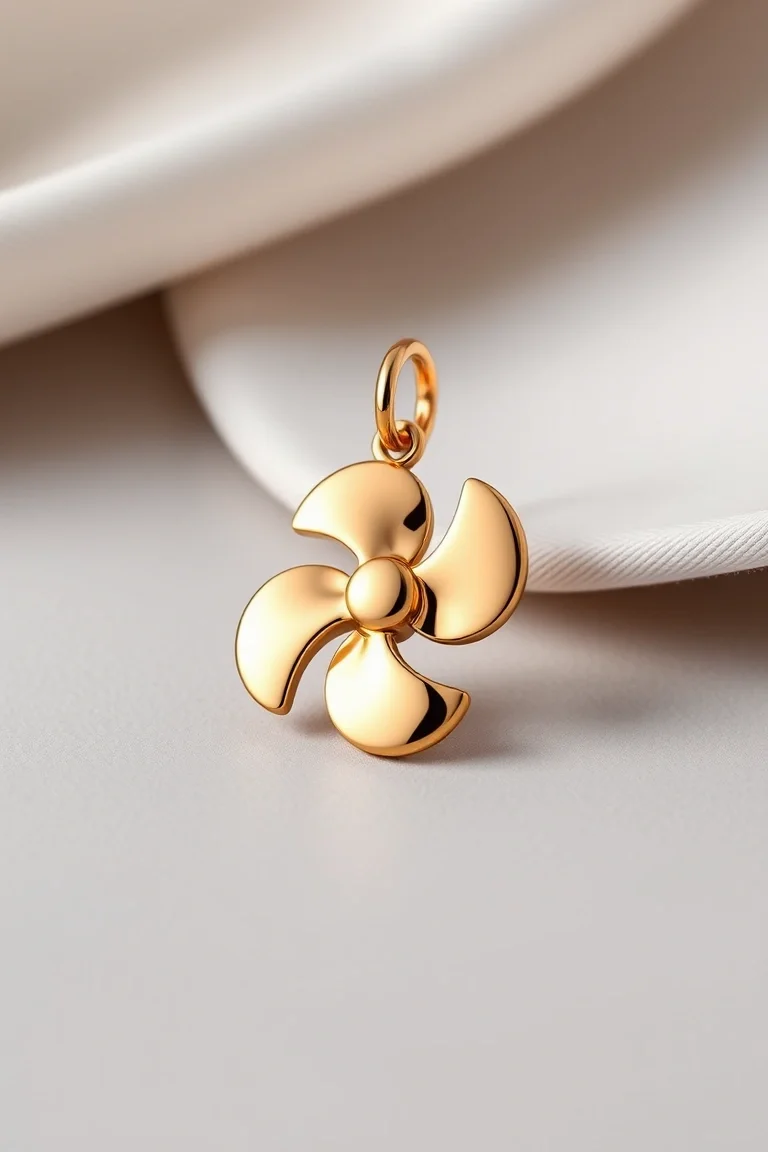 14k Propeller Charm L Quality