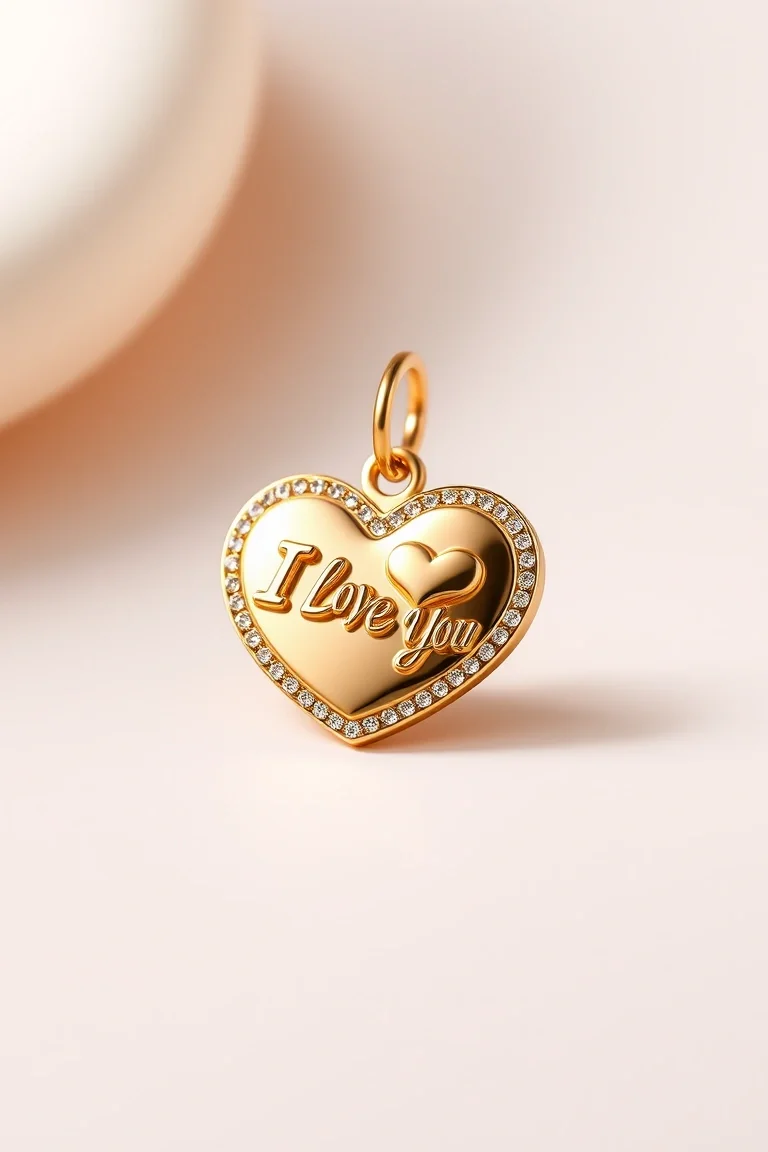 14K P.S. I Love You Charm