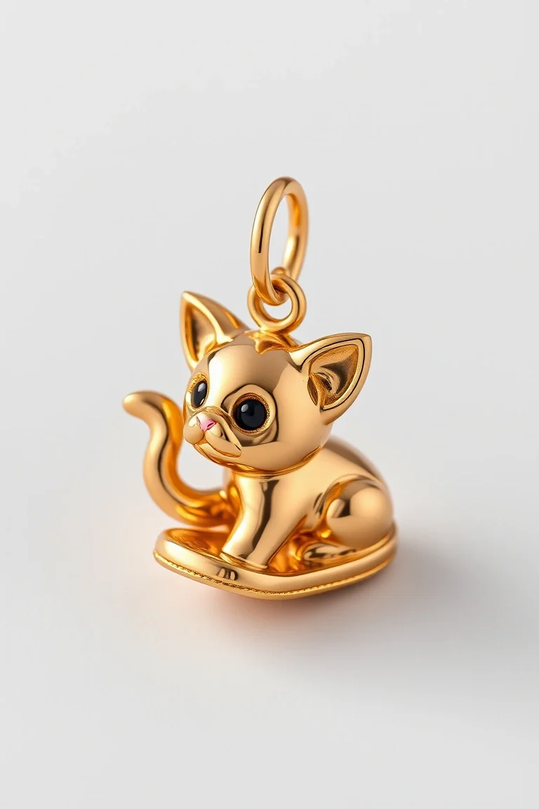 14K Puss-n-boot Charm