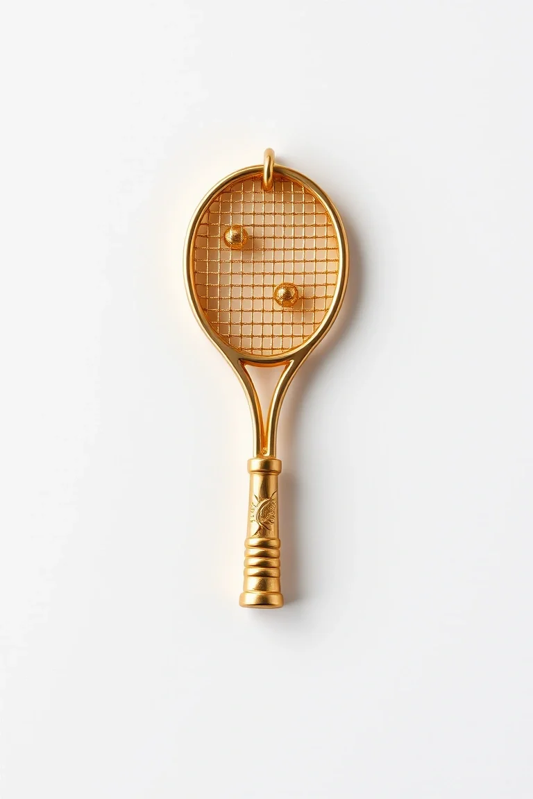 14K Racquet Charm