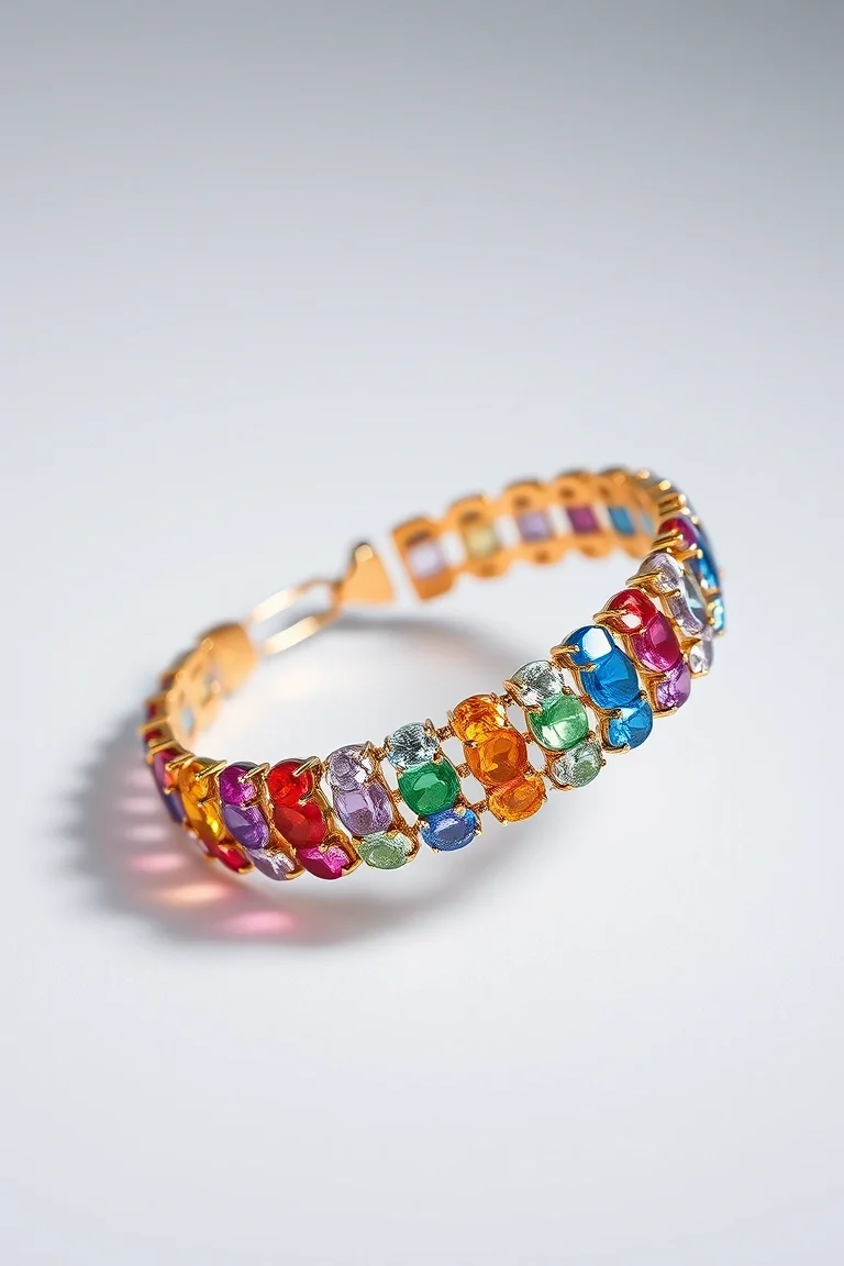 14K Rainbow Bracelet