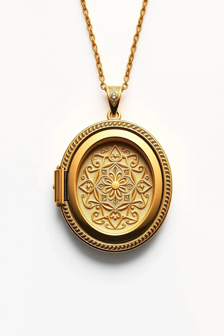14K Reversable Locket