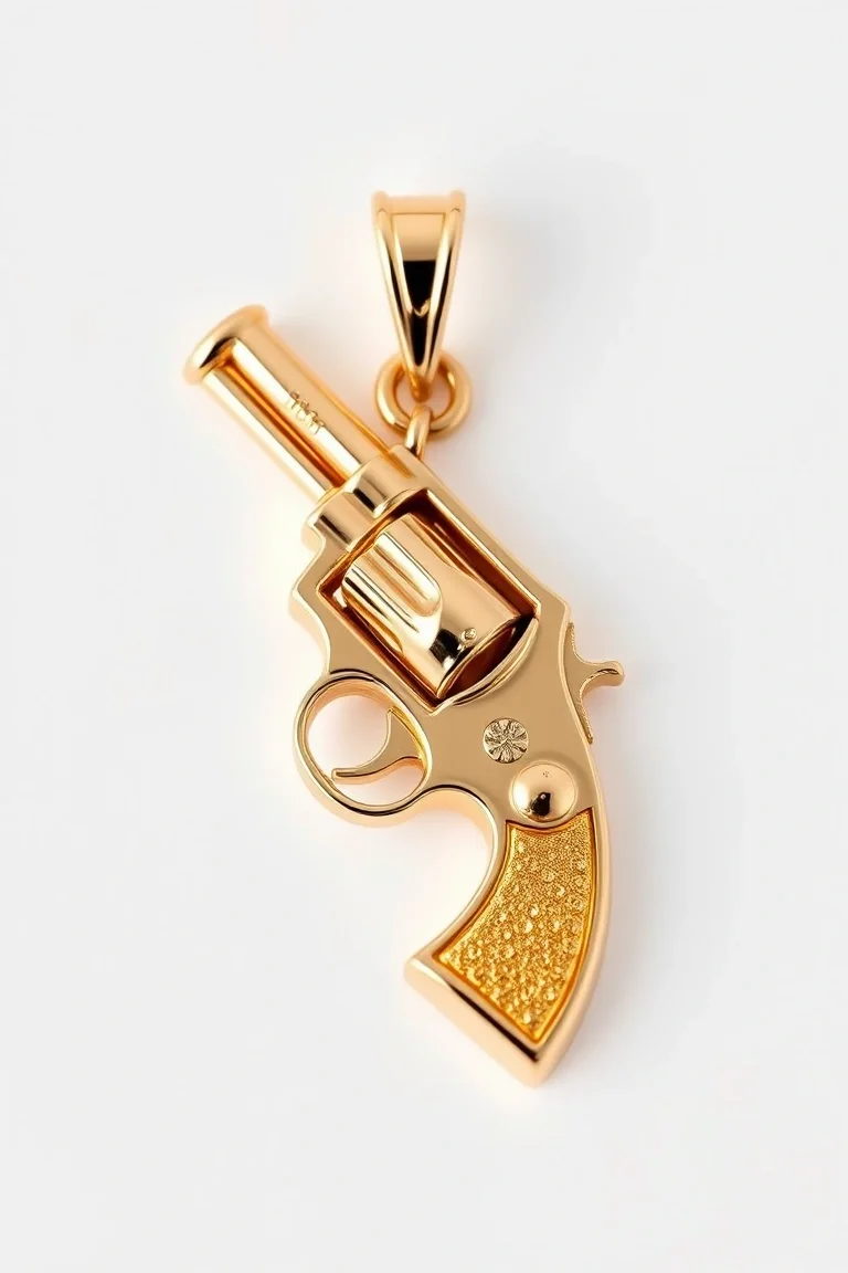 14K Revolver Charm
