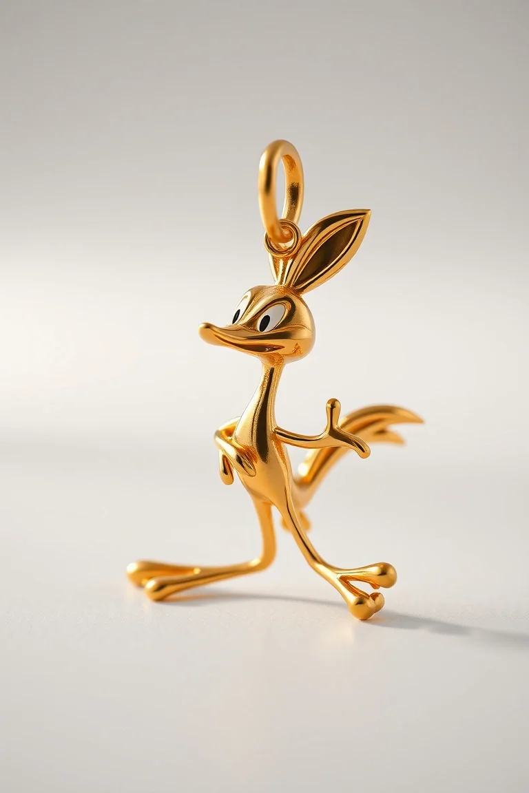 14K Road Runner Charm