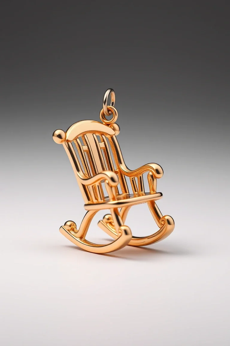 14K Rocking Chair Charm