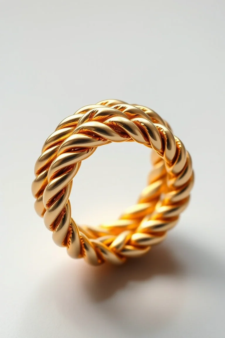 14K Rope Ring