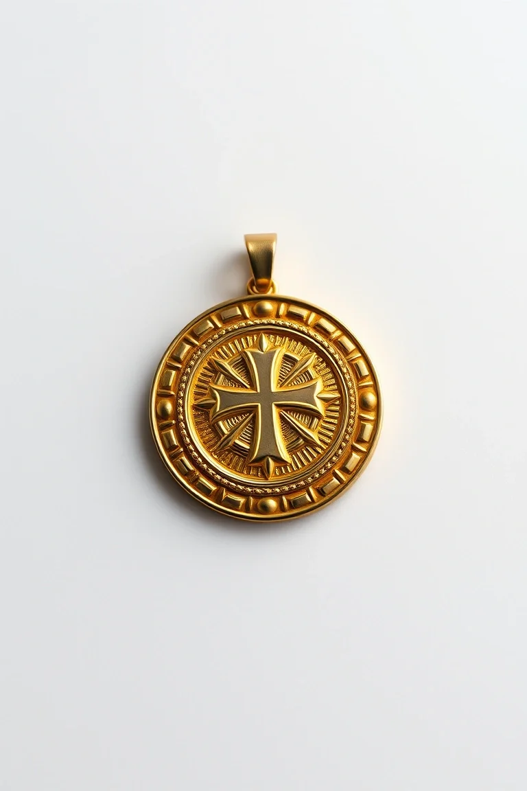 14K Round Miracle Medal