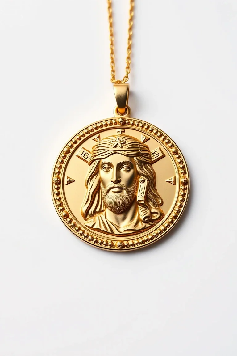 14K Round O Lord Jesus