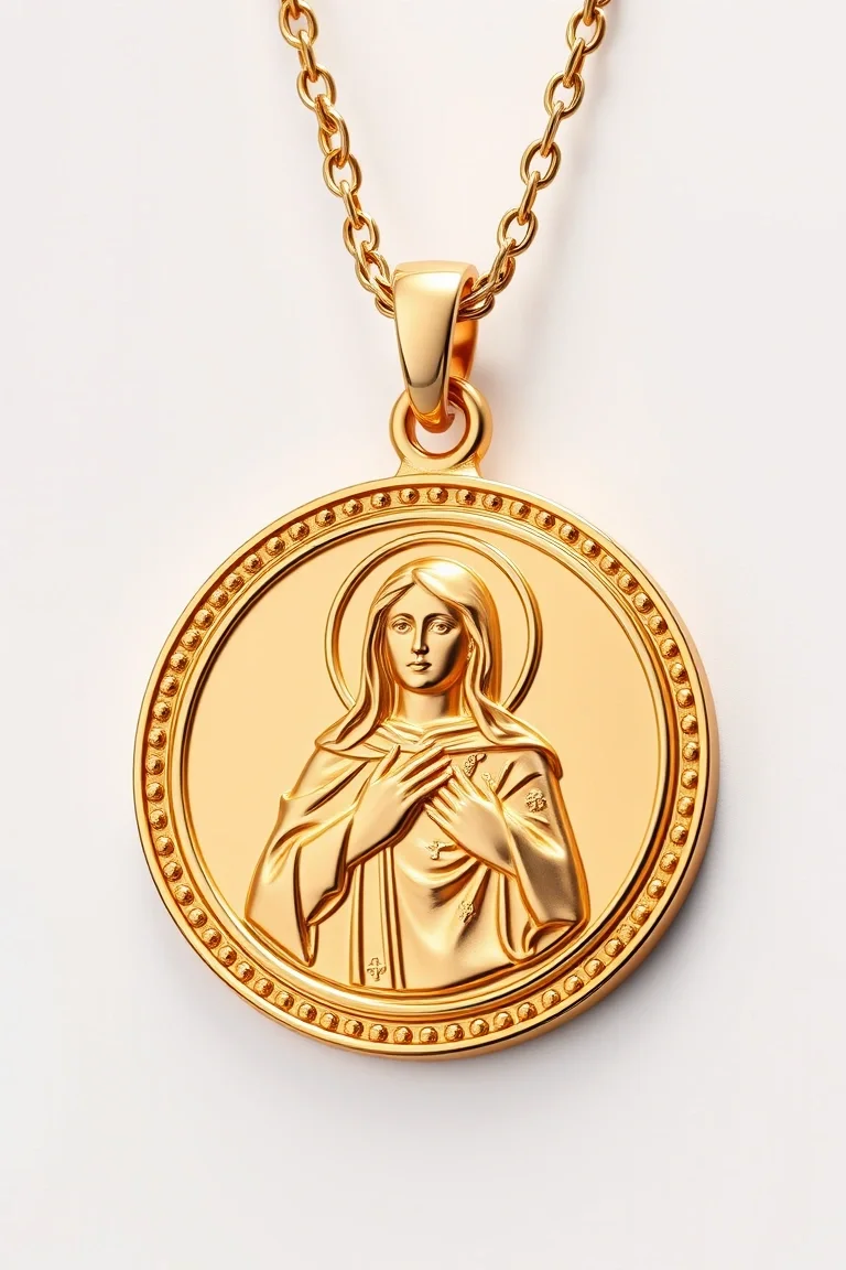 14K Round St. Barbara