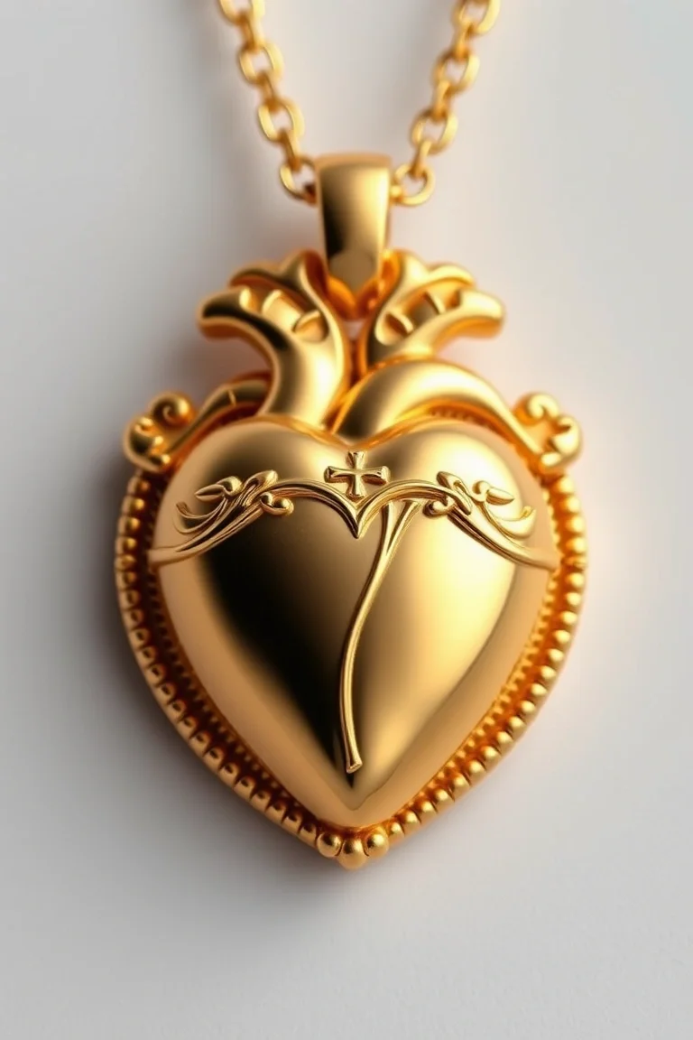 14K Sacred Heart