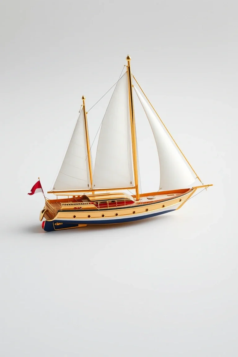 14K Sailboat Cahrm