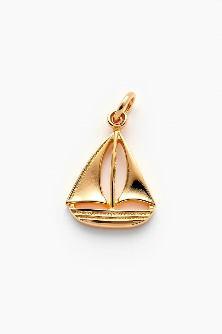 14K Sailboat Charm