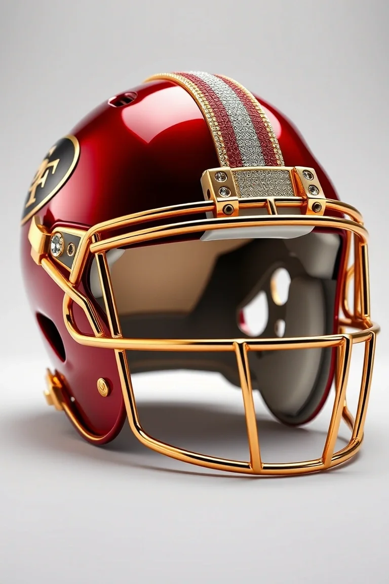 14K San Fran 49ers Helmet **