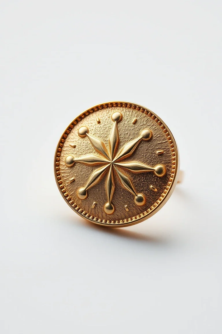 14K SAND DOLLAR RING