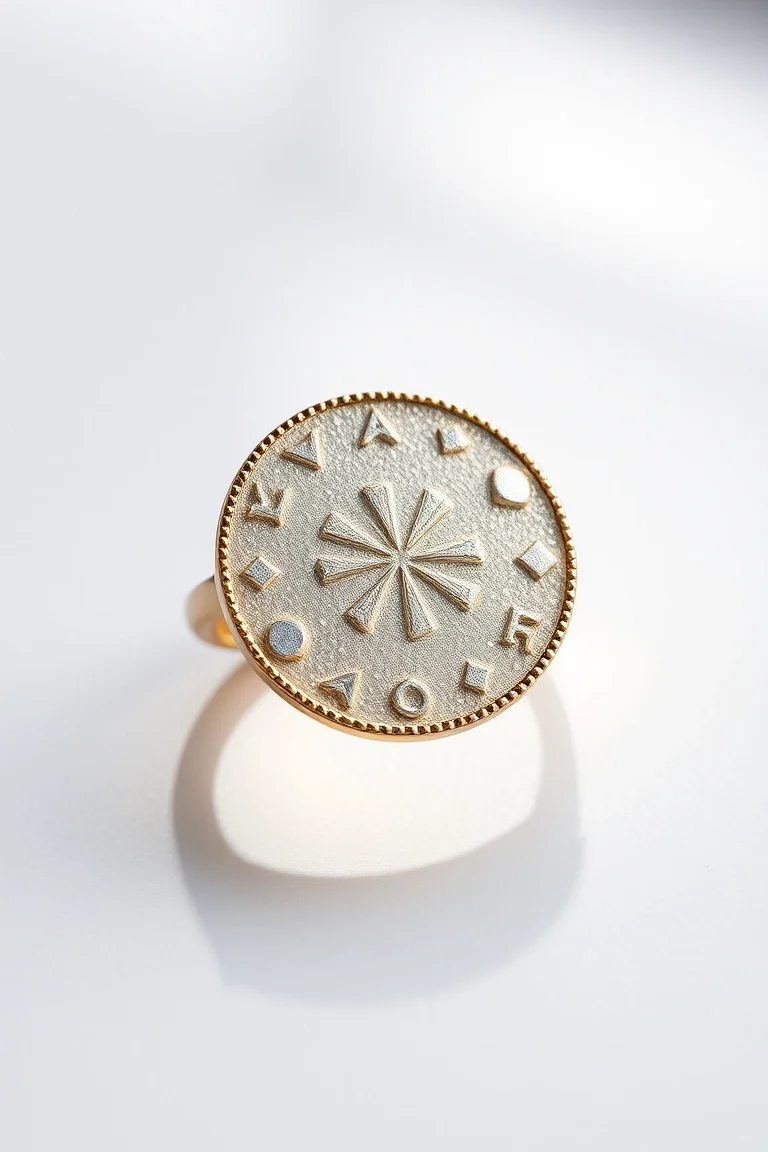 14K SAND DOLLAR RING