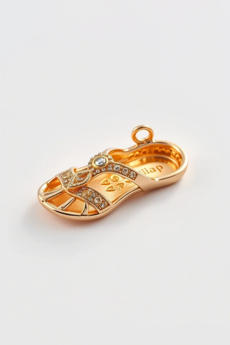 14K Sandal Charm