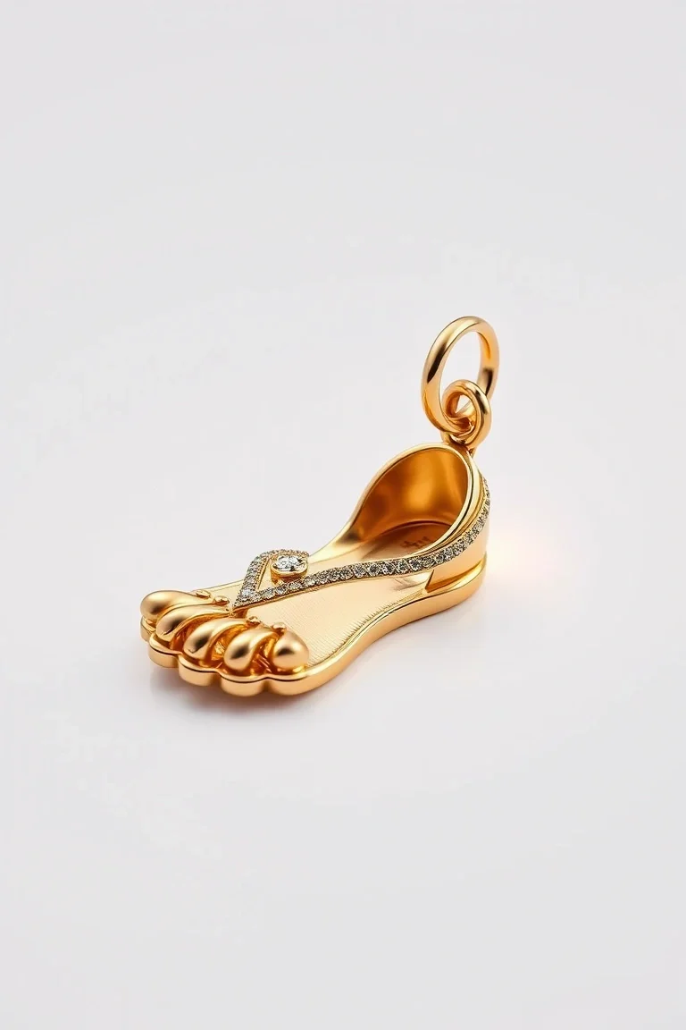 14K Sandal Charm