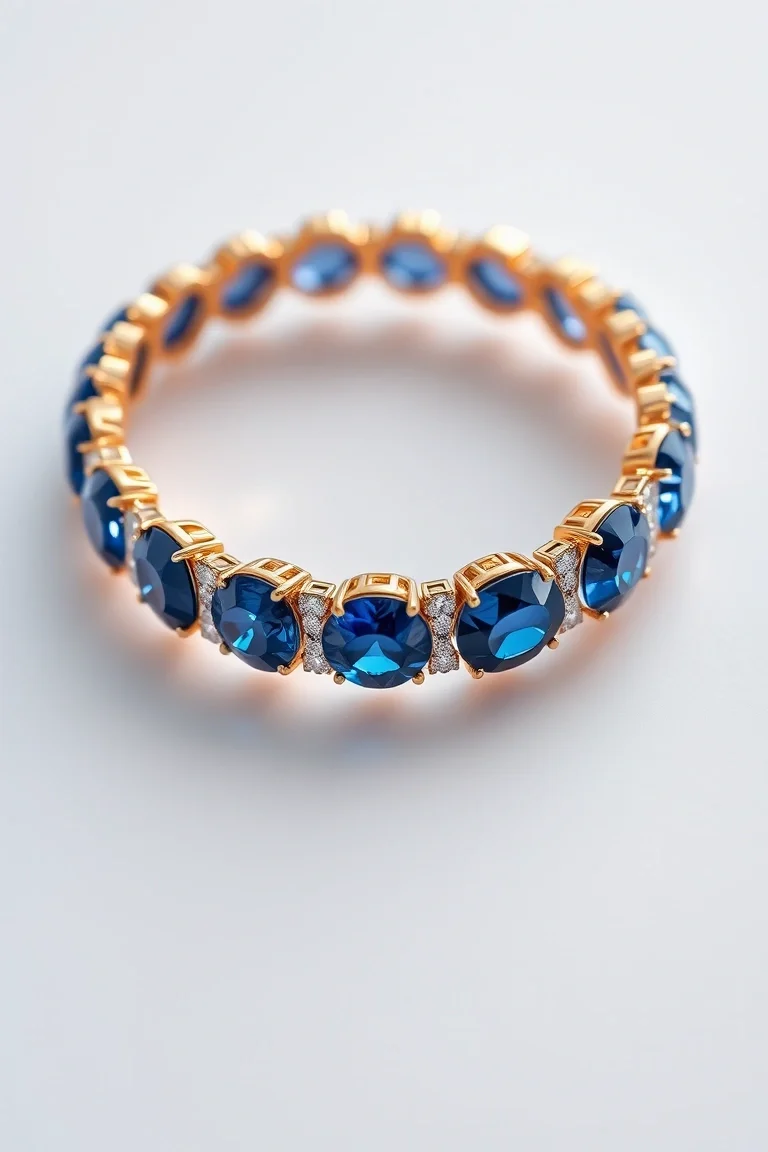 14K Sapphire Bracelet