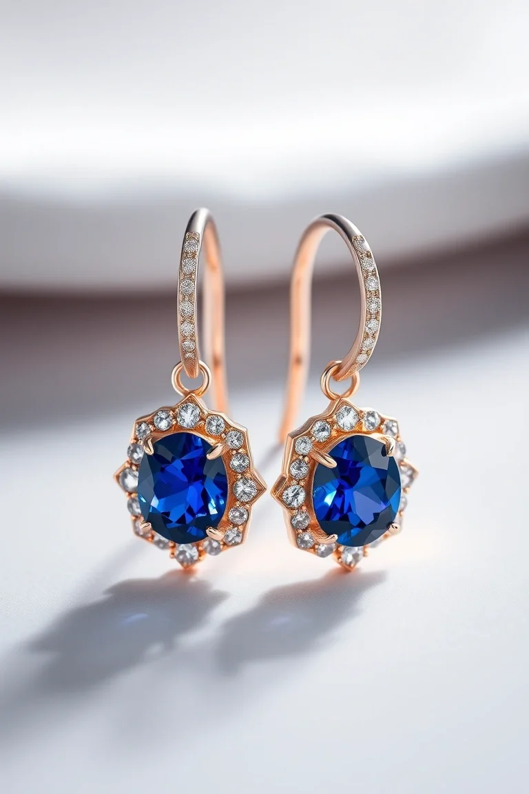 14K SAPPHIRE EARRINGS