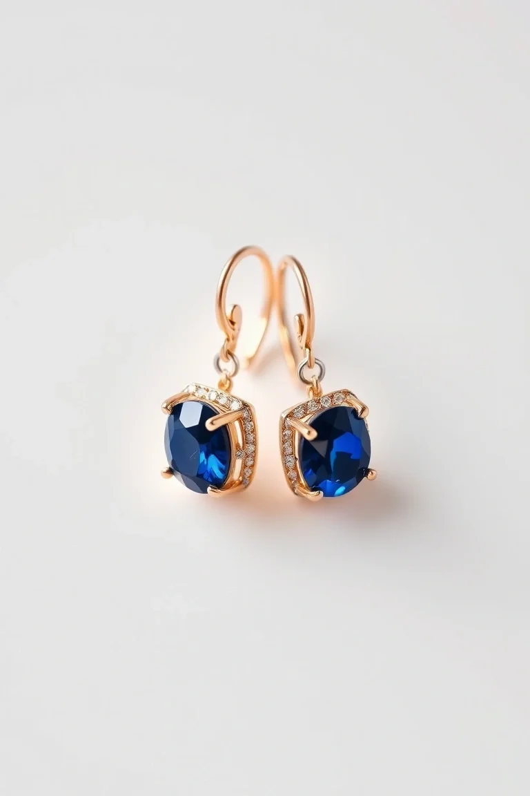 14K Sapphire Earrings